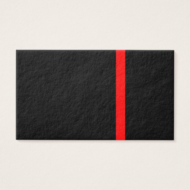 Den symboliska röda linjedekorationen för tunt str visitkort (Framsidan)