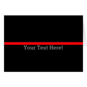 Den symboliska röda linjen anpassar detta hälsningskort