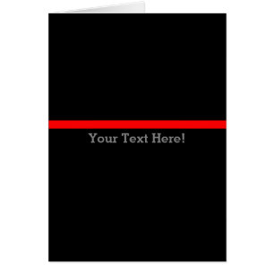 Den symboliska röda linjen anpassar detta hälsningskort