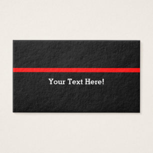 Den symboliska röda linjen anpassar detta visitkort