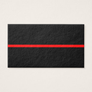 Den symboliska röda linjen i rött streck i svart visitkort