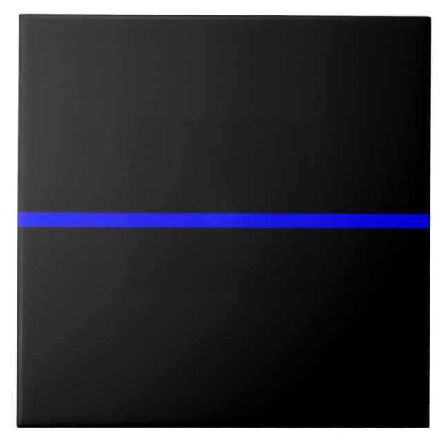 Den symboliska tunna blå linjefält kakelplatta (Framsidan)