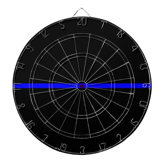 Den symboliska tunna blå linjefält piltavla (Framsidan)