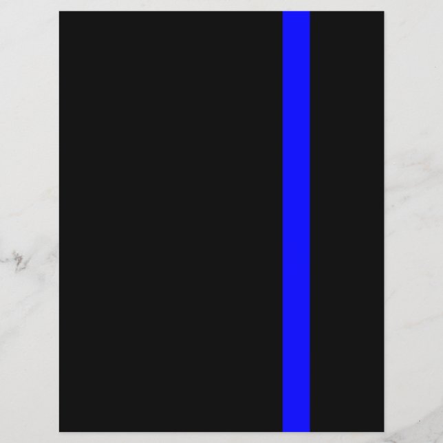 Den symboliska tunna blå linjefält reklamblad (Framsidan)