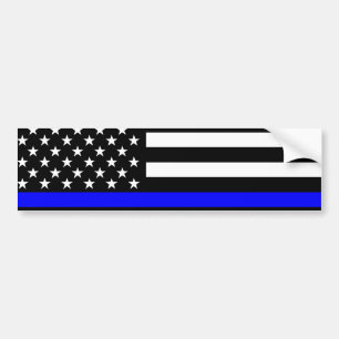 Den symboliska tunna, blå linjegrafik, US-Flagga Bildekal