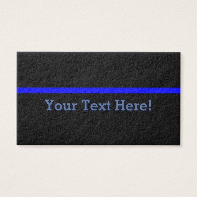 Den symboliska tunna blå linjen anpassar detta visitkort (Framsidan)