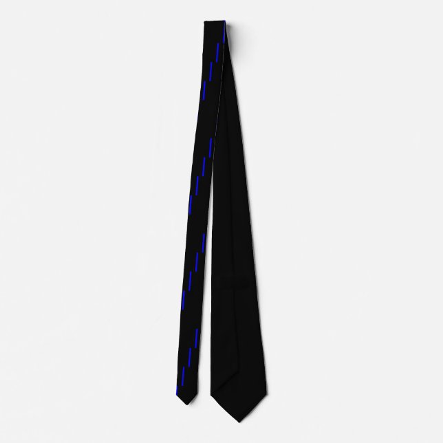 Den symboliska tunna blå linjen på svart slips (Baksida)