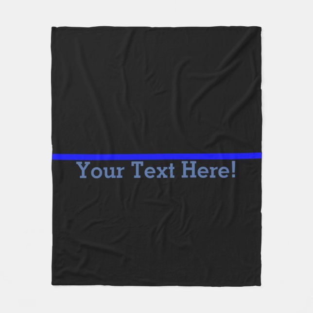 Den symboliska tunna blålinjen personifierar denna fleecefilt (Framsidan)