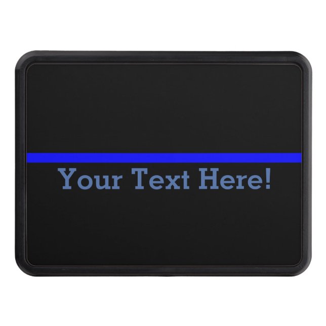 Den symboliska tunna blålinjen personifierar denna skydd för dragkrok (Framsidan)