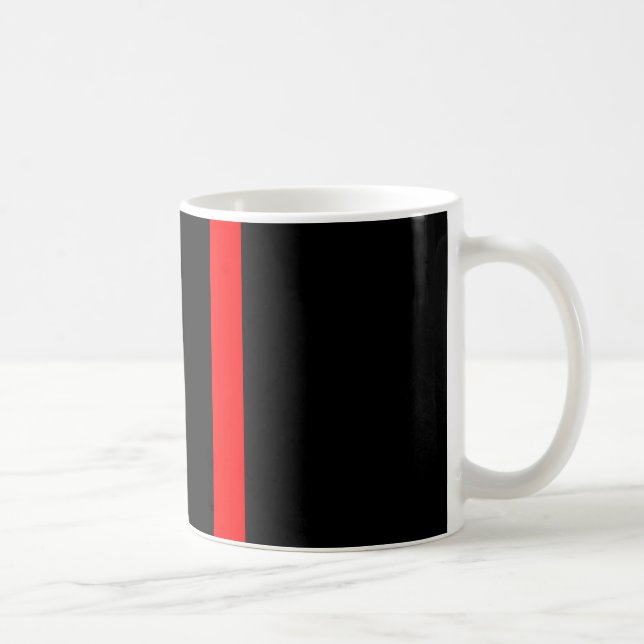 Den symboliska tunna röd linjelodrät på a kaffemugg (Höger)