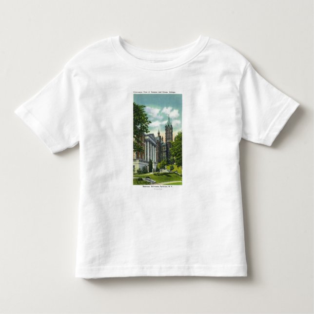 Den Syracuse U universitetsområdet beskådar den T-shirt (Framsida)