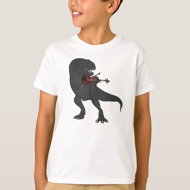 Den T-Rex fiolen lurar skjortan T-shirt (Framsida)