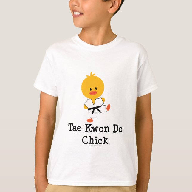 Den Taekwondo chicken lurar T-skjortan Tee Shirt (Framsida)