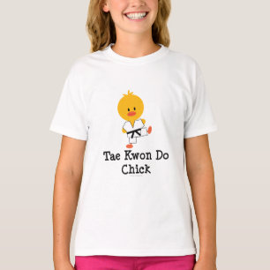 Den Taekwondo chicken lurar T-tröja T-shirt