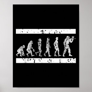 Den taktiska spelutvecklingen i Paintball Player H Poster