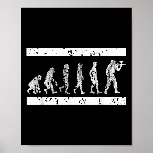 Den taktiska spelutvecklingen i Paintball Player H Poster (Framsidan)