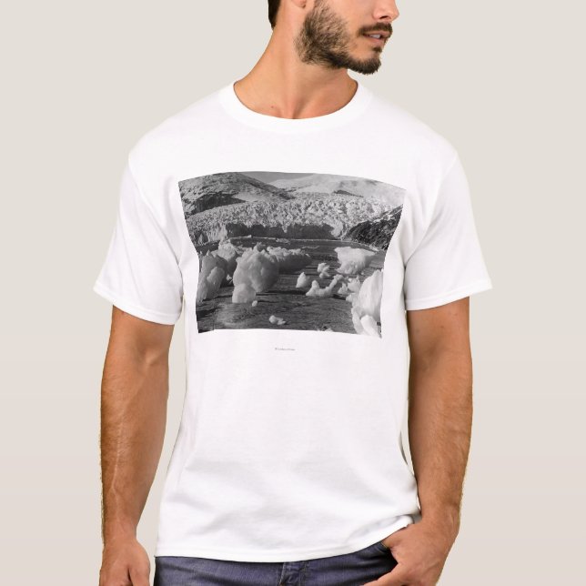Den Taku glaciären nära Juneau, Alaska T Shirt (Framsida)