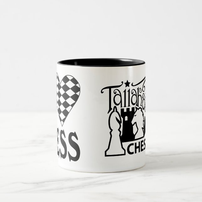 Den Tallahassee schackklubben älskar jag Två-Tonad Mugg (Center)