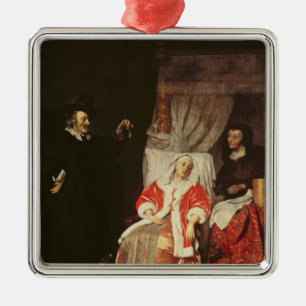 Den tålmodig och doktorn, 1660s julgransprydnad metall