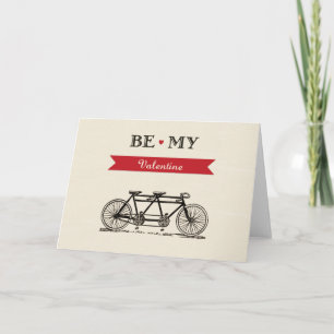 Den tandema cykeln - var mitt valentinkort helgkort