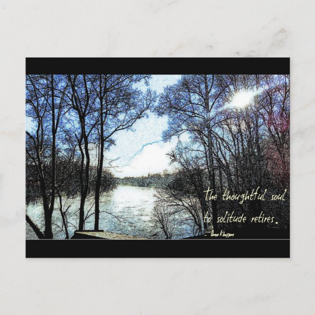 Den tänkvärda själen... vykort (Framsida)