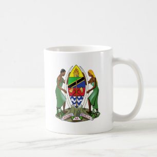Den Tanzania vapenskölden specificerar Kaffemugg