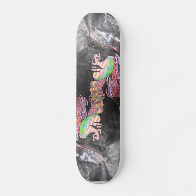 Den tatuerade flickan skateboard bräda 19,5 cm (Framsida)