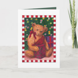 den teddybear julen tackar dig presenter tack kort