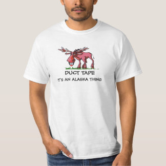 Den TEJPADE ÄLGKANALEN, är DET en ALASKA SAK Tee Shirt