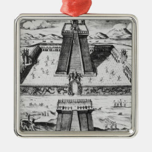 Den Templo borgmästare på Tenochtitlan Julgransprydnad Metall