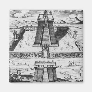 Den Templo borgmästare på Tenochtitlan Magnet