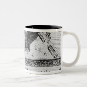 Den Templo borgmästare på Tenochtitlan Två-Tonad Mugg