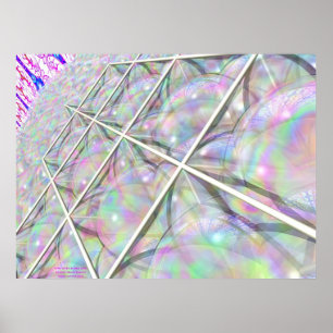 Den Tetra stjärnan bubblar raster Poster