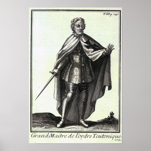Den teutoniska orderns stormästare poster (Framsidan)