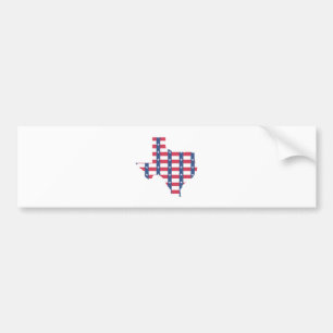 Den Texas flagga skisserar Bildekal