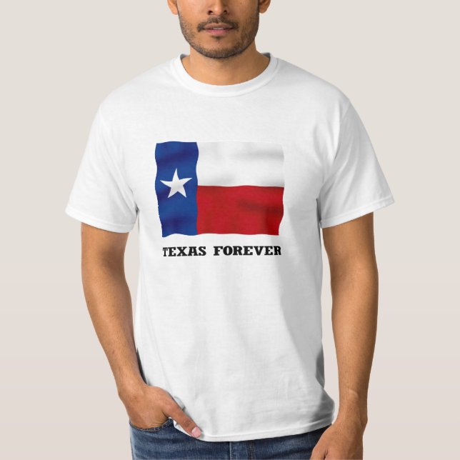 Den TEXAS FÖR EVIGT - värdera T-tröja Tee (Framsida)