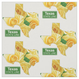 Den Texas Shapegul ros och statligt fodrar Tyg