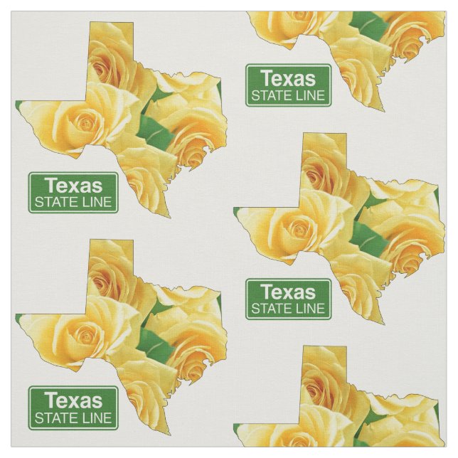 Den Texas Shapegul ros och statligt fodrar Tyg (Provkarta)