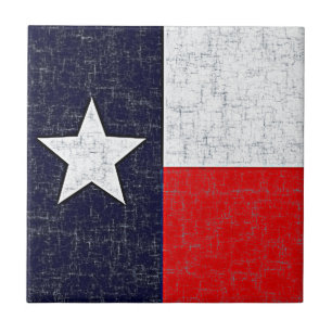 Den TEXAS STATLIG FLAGGA belägger med tegel Kakelplatta