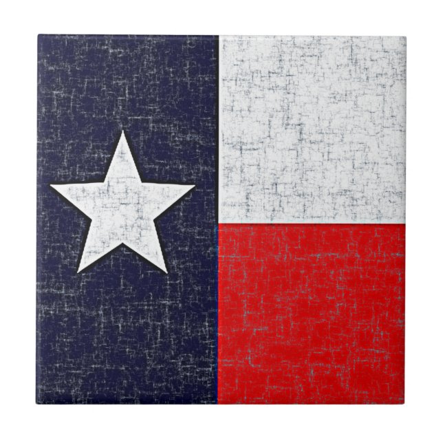 Den TEXAS STATLIG FLAGGA belägger med tegel Kakelplatta (Framsidan)