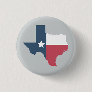 Den Texas statlig flagga klämmer fast Knapp