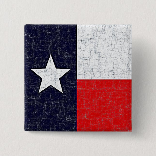 Den TEXAS STATLIG FLAGGA knäppas Knapp (Framsida)