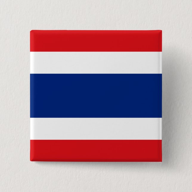 Den Thailand flagga knäppas Knapp (Framsida)