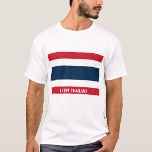Den thailändska flagga, ÄLSKAR JAG THAILAND T-shirt