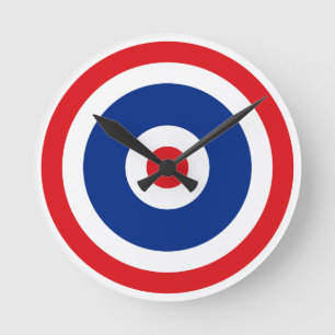 Den thailändska flagga Roundel uppsätta som mål Rund Klocka