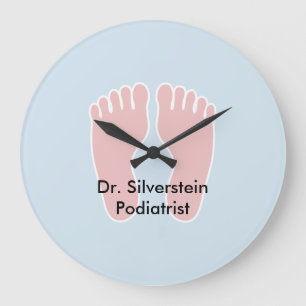 Den Themed Podiatristkontorsfoten tar tid på Stor Klocka