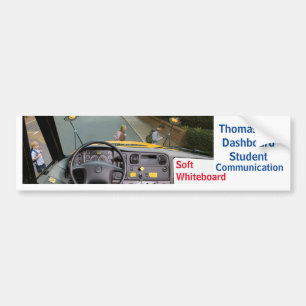 Den Thomas bussinstrumentbrädan Whiteboard Bildekal