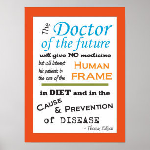 Den Thomas Edison doktorn av den framtida Poster