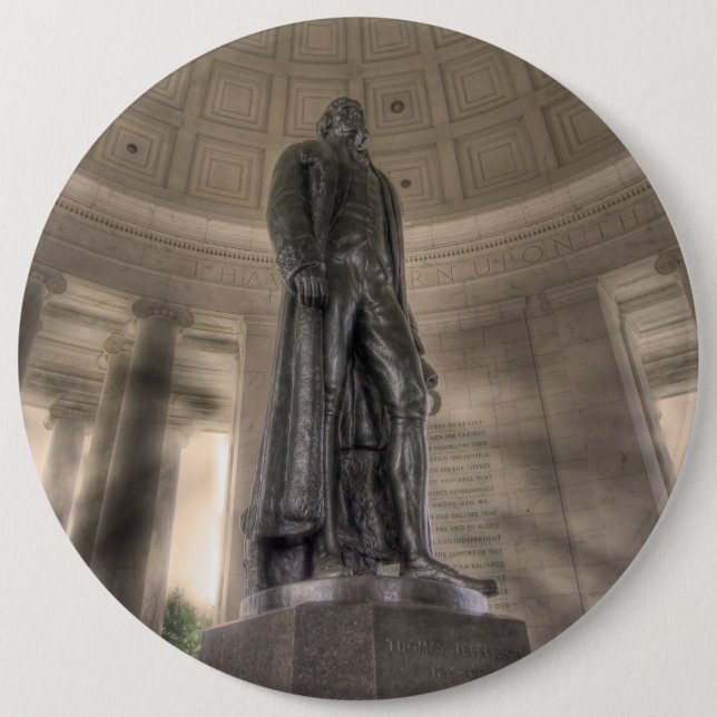 Den Thomas Jefferson minnesmärken brons statyn Knapp (Framsida)