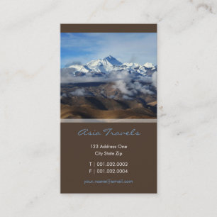 Den Tibet Qomolangma Mt Everest chinan reser Visitkort